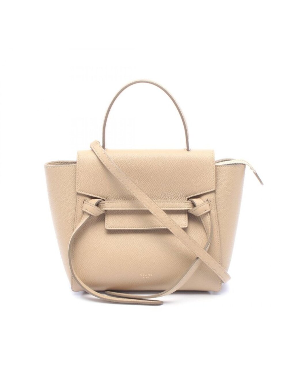 Celine Belt Bag Nano 2-Way Greige Leather